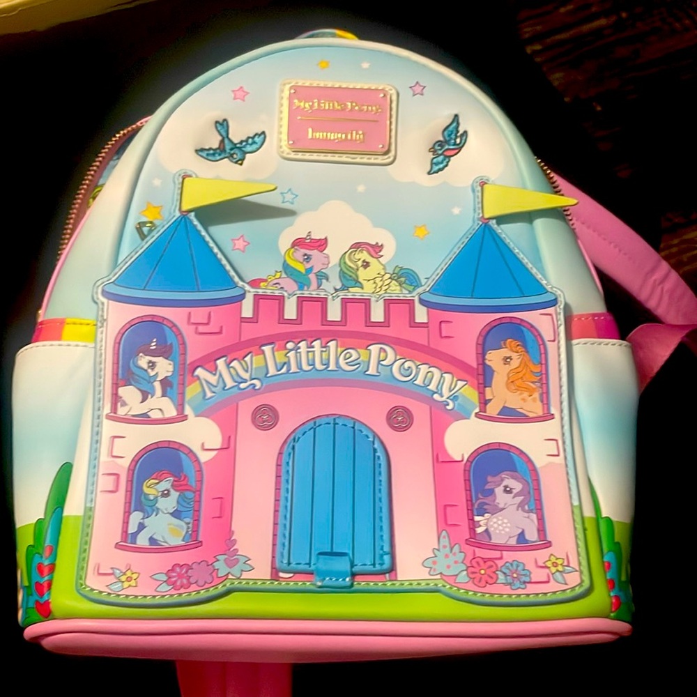 Like New My Little Pony Loungefly Mini Backpack